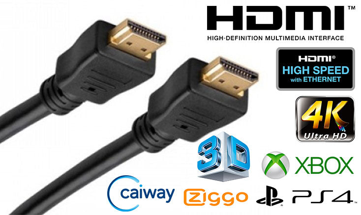 Blueqon - 1.4 High Speed HDMI kabel - 5 Meter - Zwart