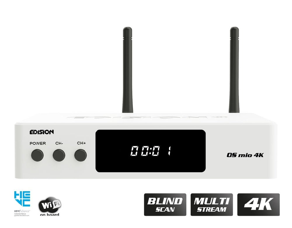 Edision OS MIO 4K Combo S2X + T2/C Wit