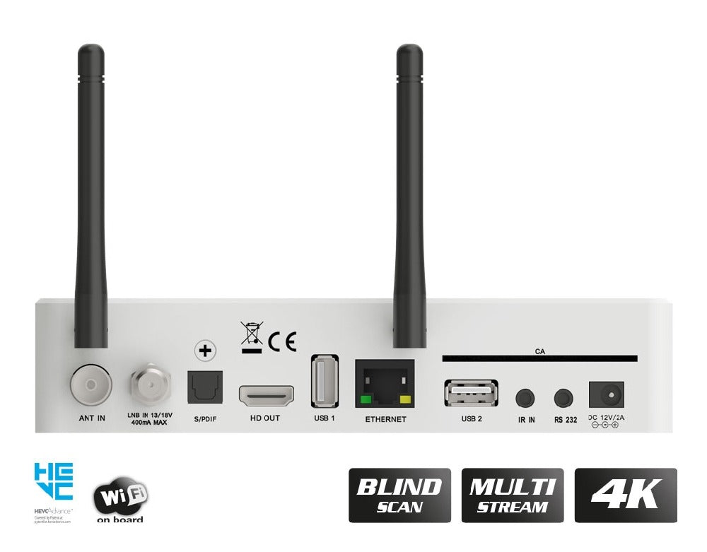 Edision OS MIO 4K Combo S2X + T2/C Wit