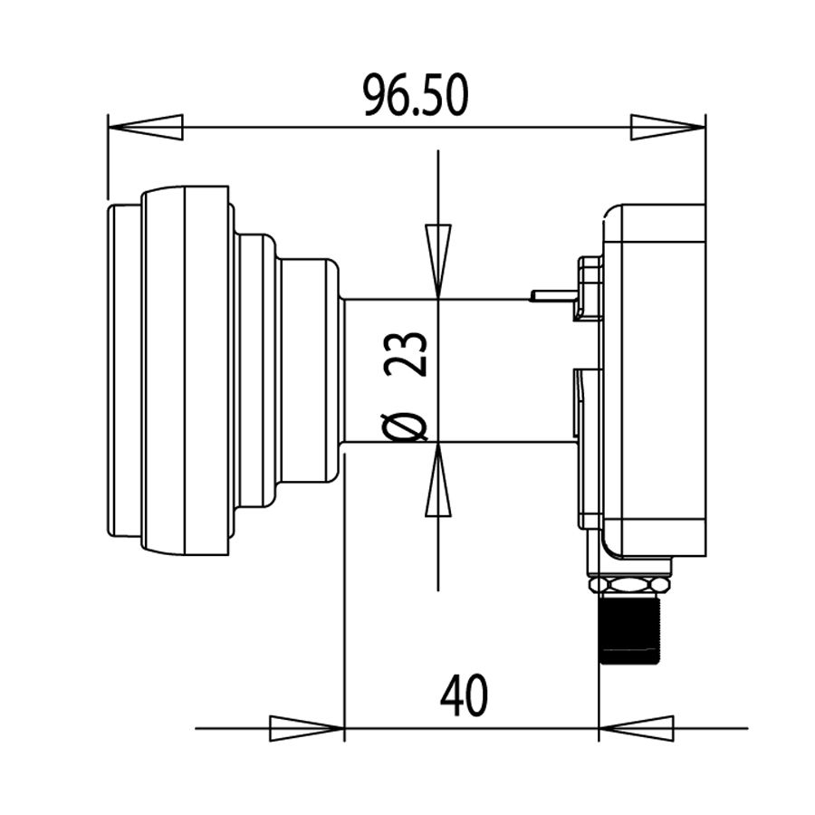 Inverto Single Monoblock 23mm LNB 4.3° 80CM