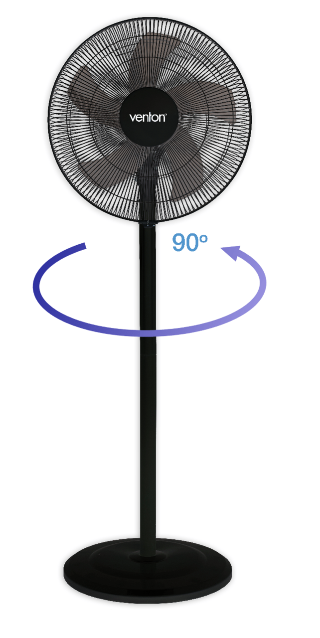 Venton Statief ventilator 45 CM Zwart