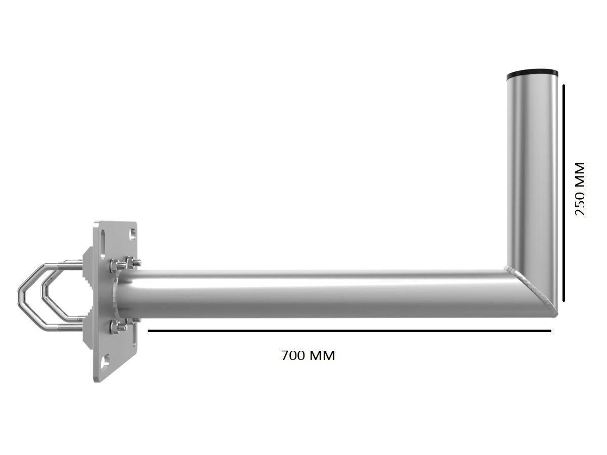 Blueqon WMBL70 42 Ø L Buis Antenne bevestiging