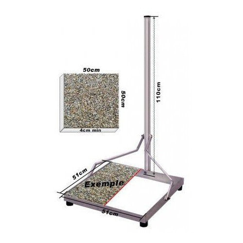 Blueqon KATD5050 De-Montabel Tegelvoet 1S