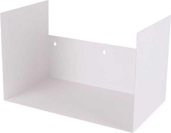 Gorillz Clark - Wandrek - Brand houtrek Wandrek Metaal - Brandhout - Archiefkast- Muur Houtopslag Haardhout - Wit