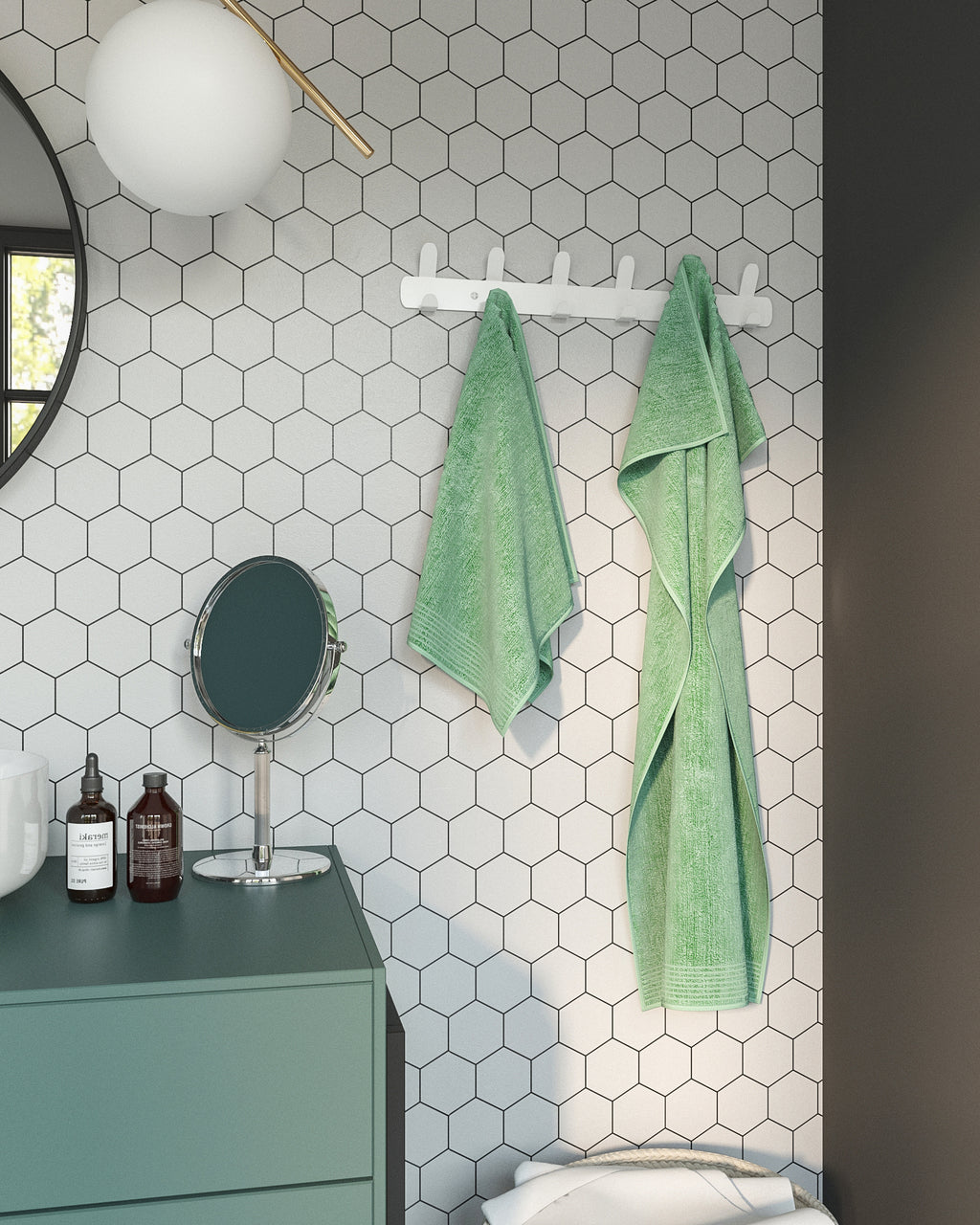 Gorillz Tiddly Kapstok - 12 Haken - Metaal - Wit