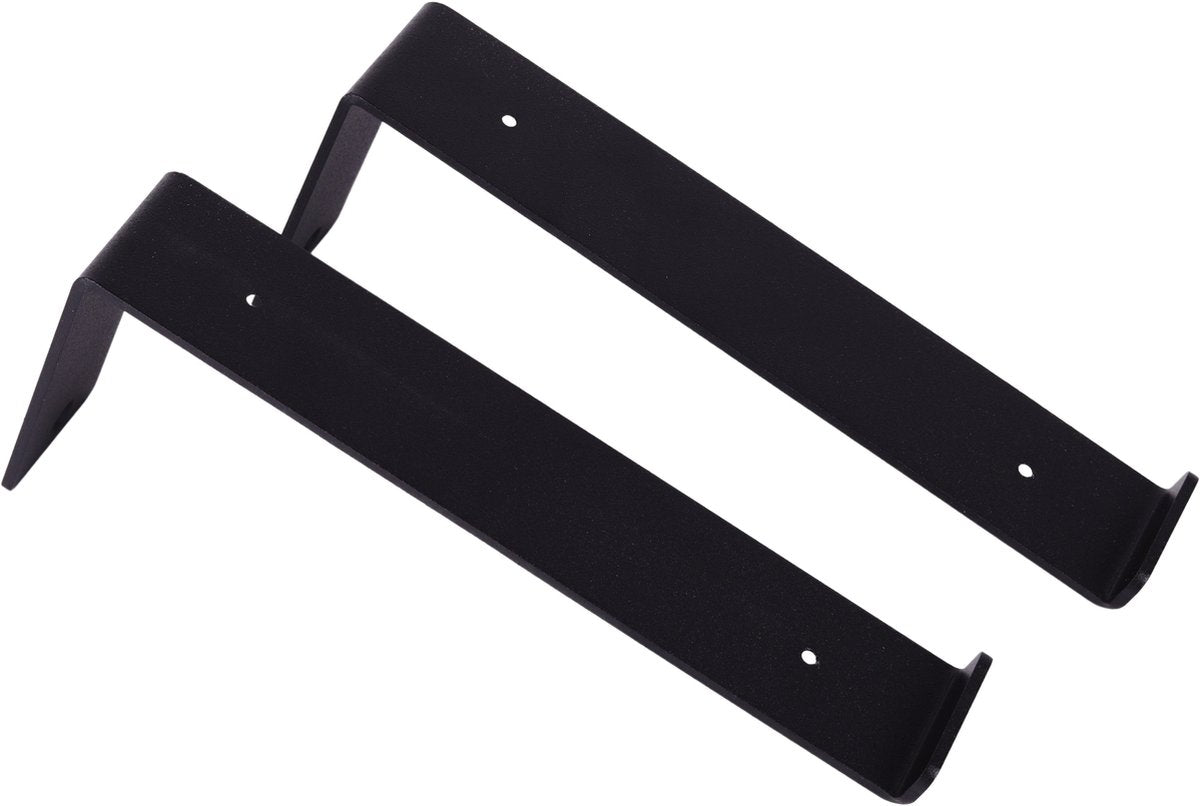 Gorillz Wagon 20 Industriële Plankdragers L-vorm - Plankendragers voor Wandplank - 20 cm Staal - Zwart