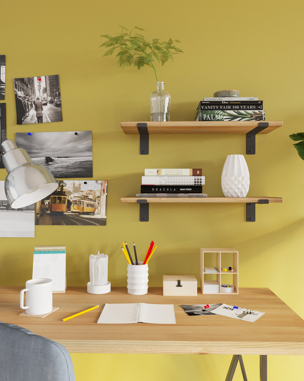 Gorillz Wagon 20 Industriële Plankdragers L-vorm - Plankendragers voor Wandplank - 20 cm Staal - Zwart