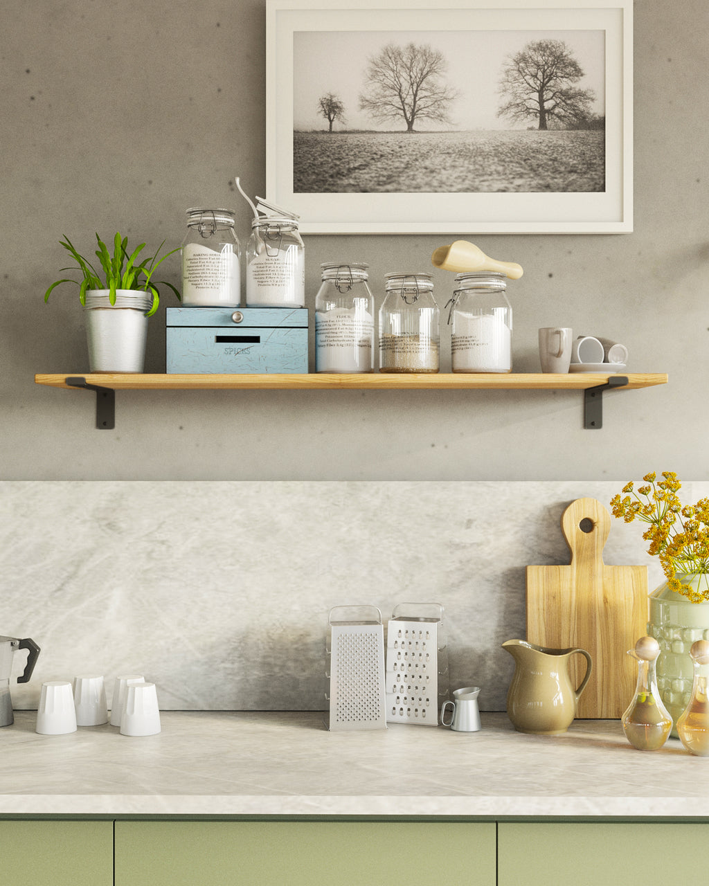 Gorillz Wagon 30 Industriële Plankdragers L-vorm - Plankendragers voor Wandplank - 30 cm Staal - Zwart