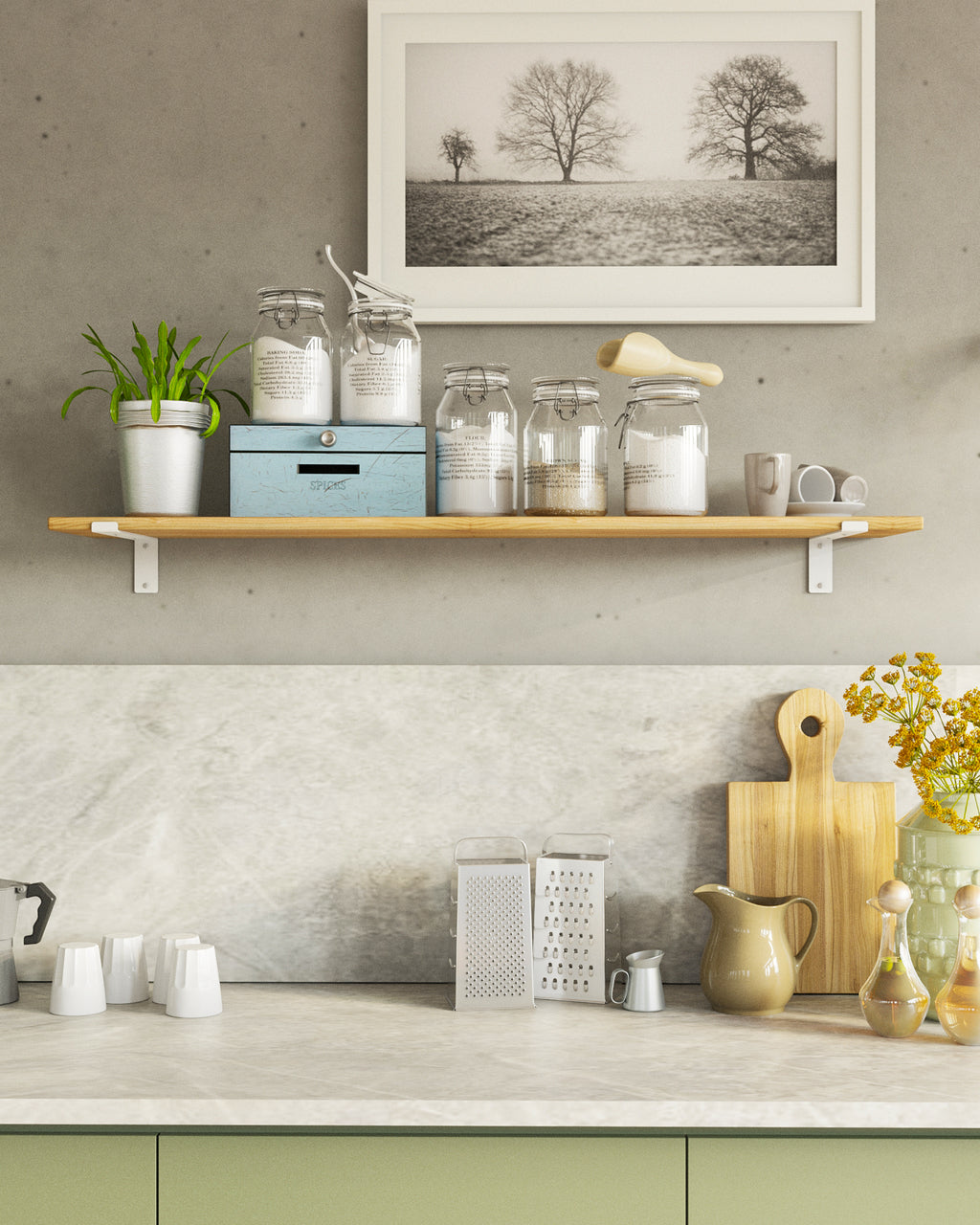 Gorillz Wagon 30 Industriële Plankdragers L-vorm - Plankendragers voor Wandplank - 30 cm Staal - Wit