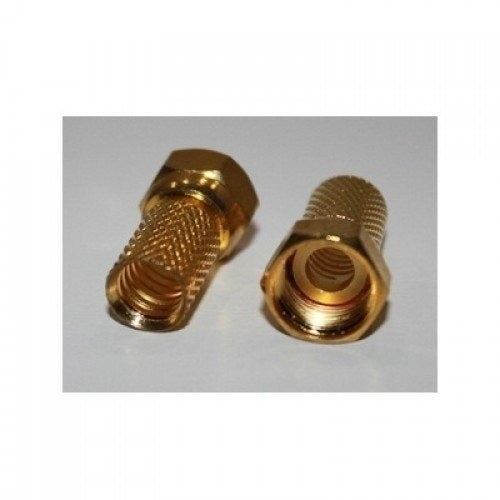 BKF4-004G F Connector RG6 - goud 10 Stuks