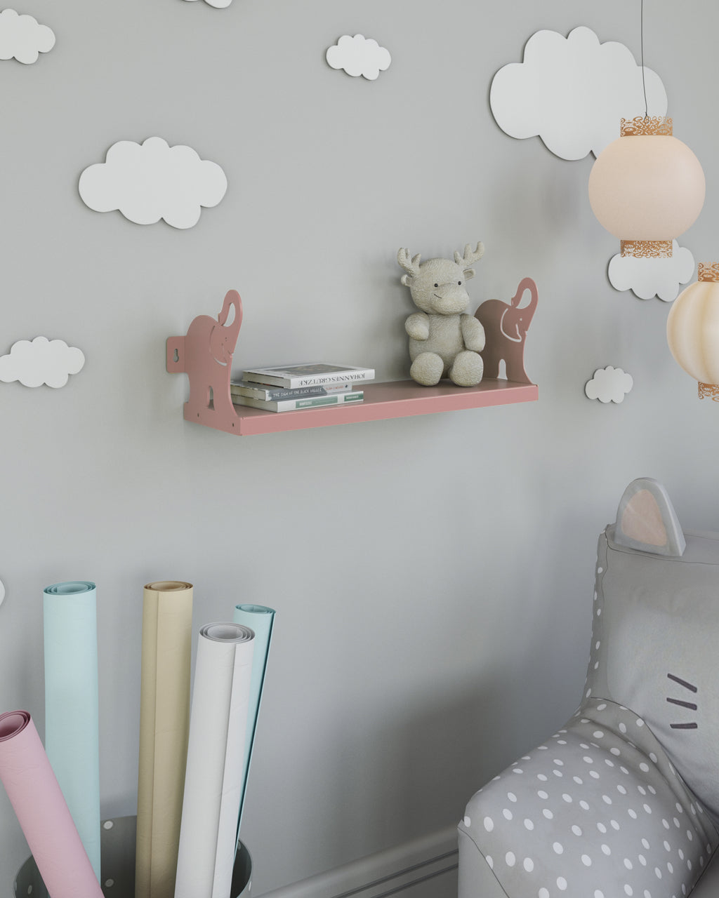 Gorillz Elly Kids Kinderkamer Boekenplank - Roze