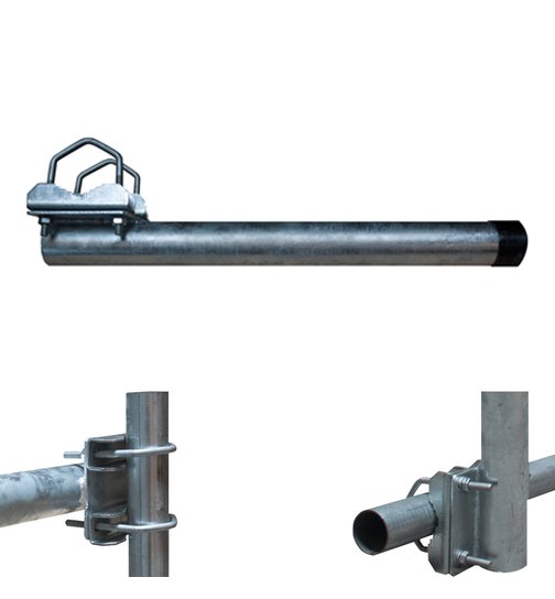 Blueqon WMBR 75 CM Rechte Buis Balkon Beugel