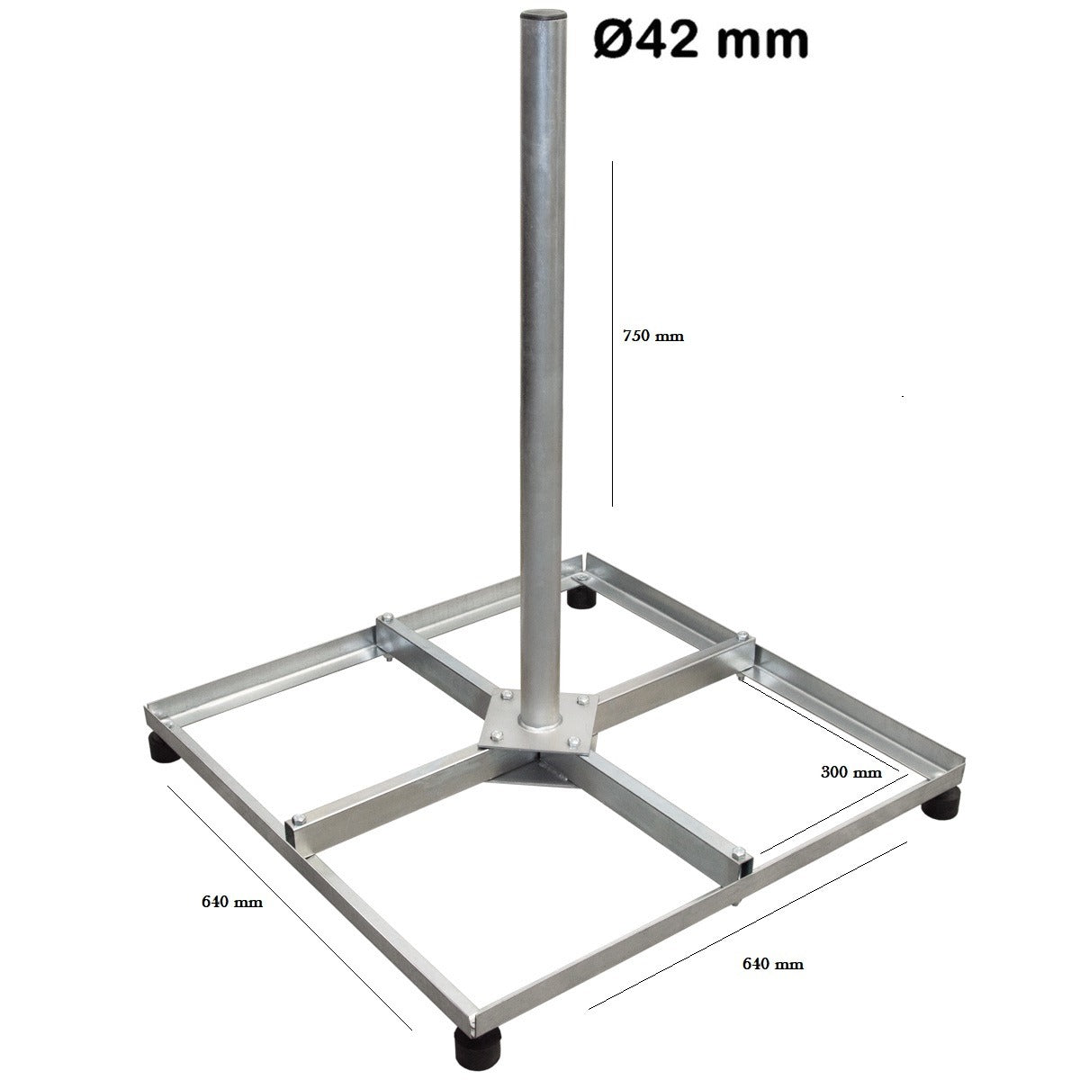 Blueqon De Montabel Tegelvoet 30X30 Hoogte 75 CM | 42 Ø
