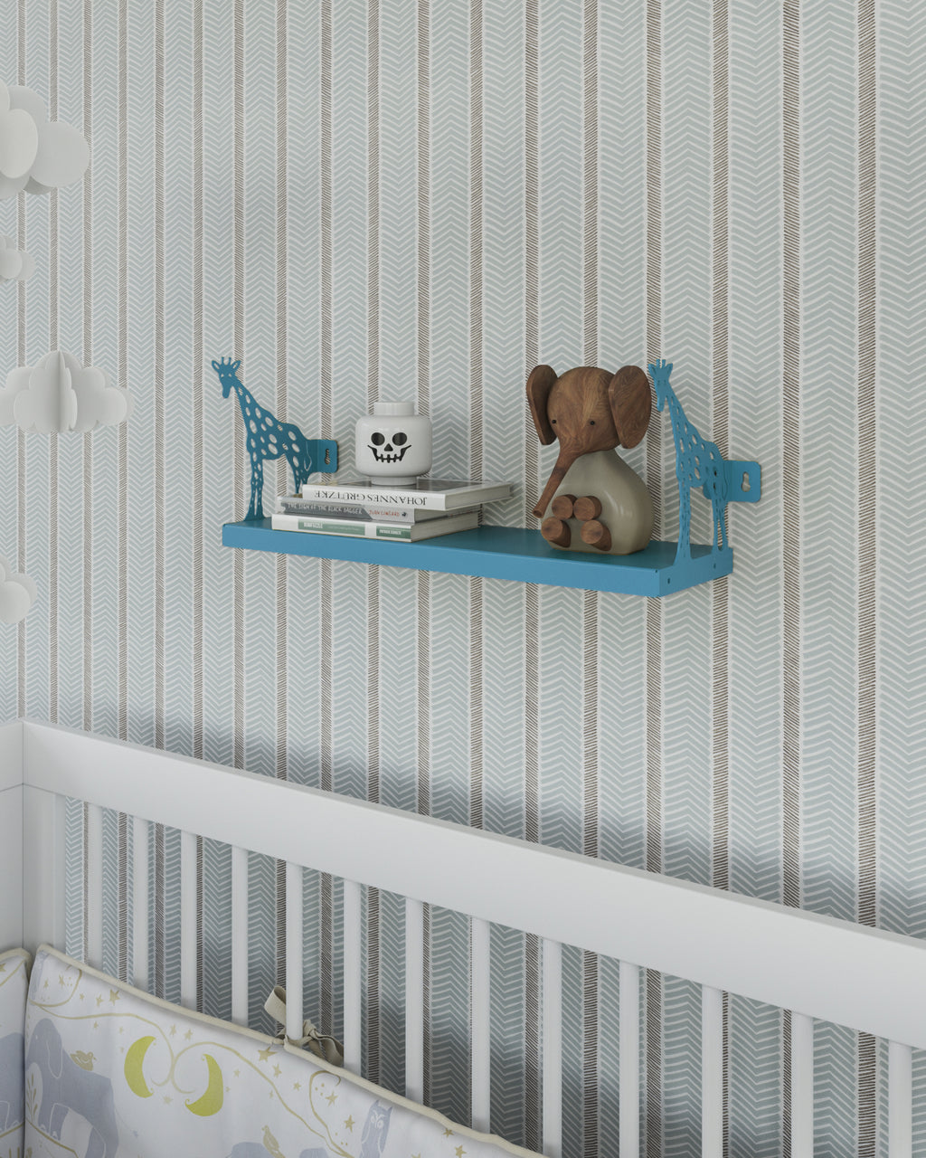 Gorillz Giraffe Kids - Babykamer - wandplanken - Boekenplank - Blauw