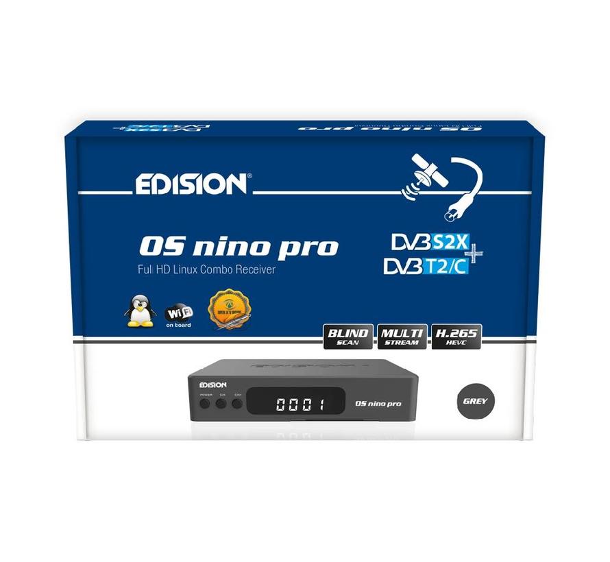 Edision OS Nino Pro S2X + T2/C Space Grey Enigma2, OpenPLI, OpenAtv