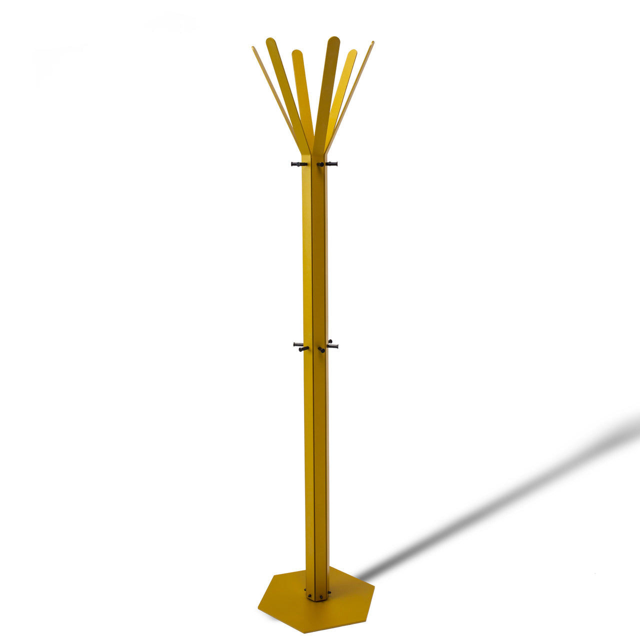 Gorillz Molto - Staande Kapstok - 18 kapstokhaken Staande Kleerhanger (175 x 35 x 40 cm) - Metaal- Goud