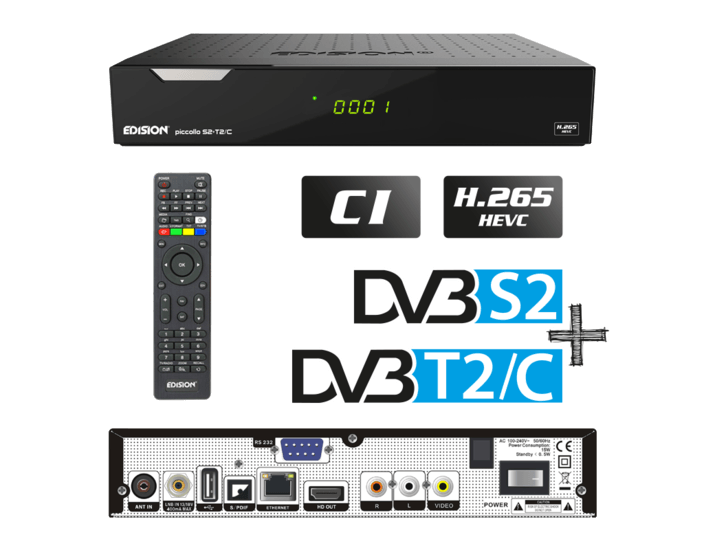 Edision Piccollo S2+T2/C Combo HD ontvanger