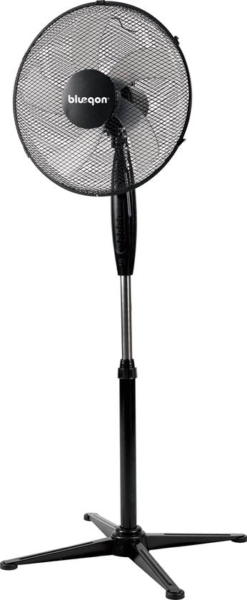 Statief ventilator 45cm met 3 snelheidsstanden – 40W - Zwart