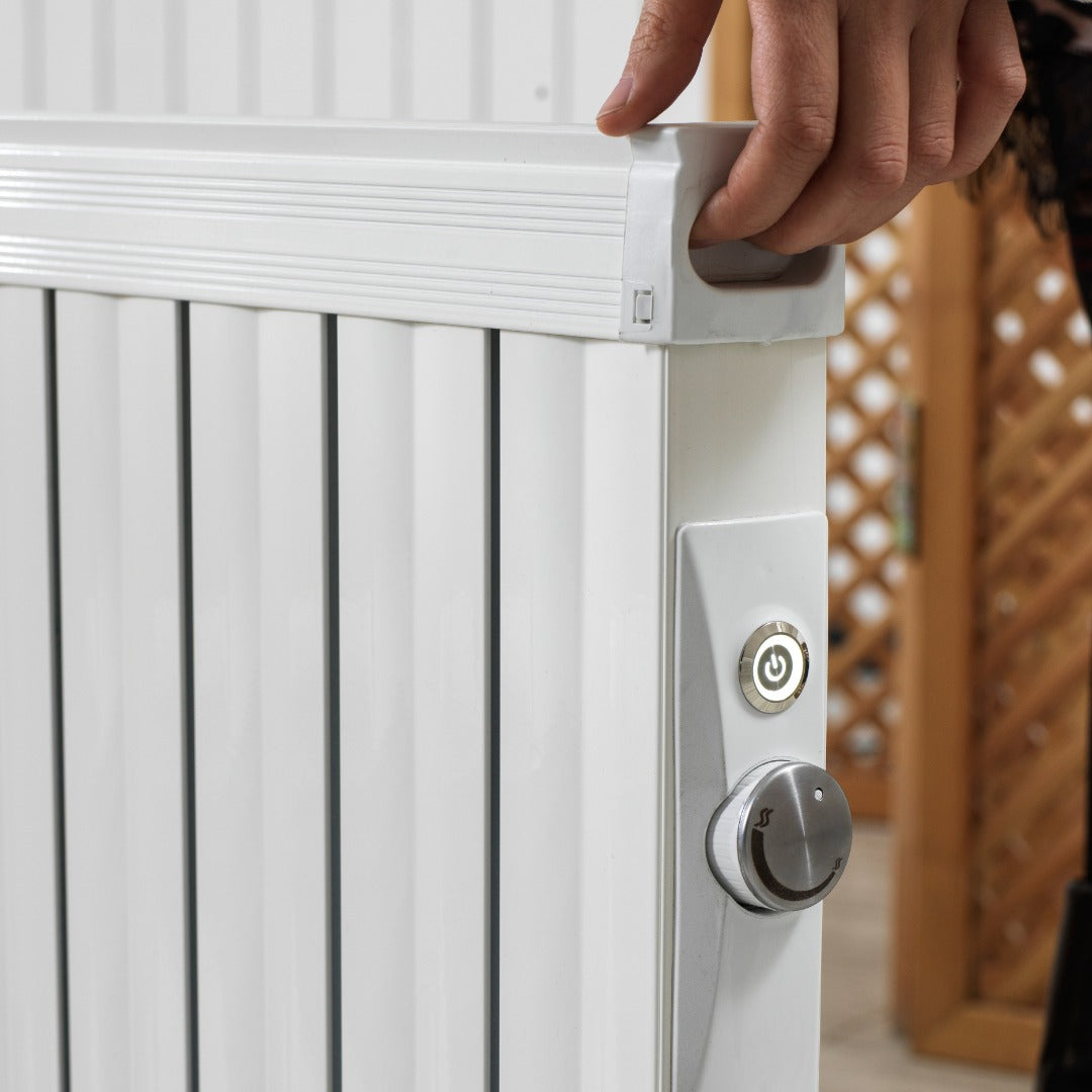 Alveon BRN-11 Elektrische Radiator Olieradiator 900W Aluminium Wit