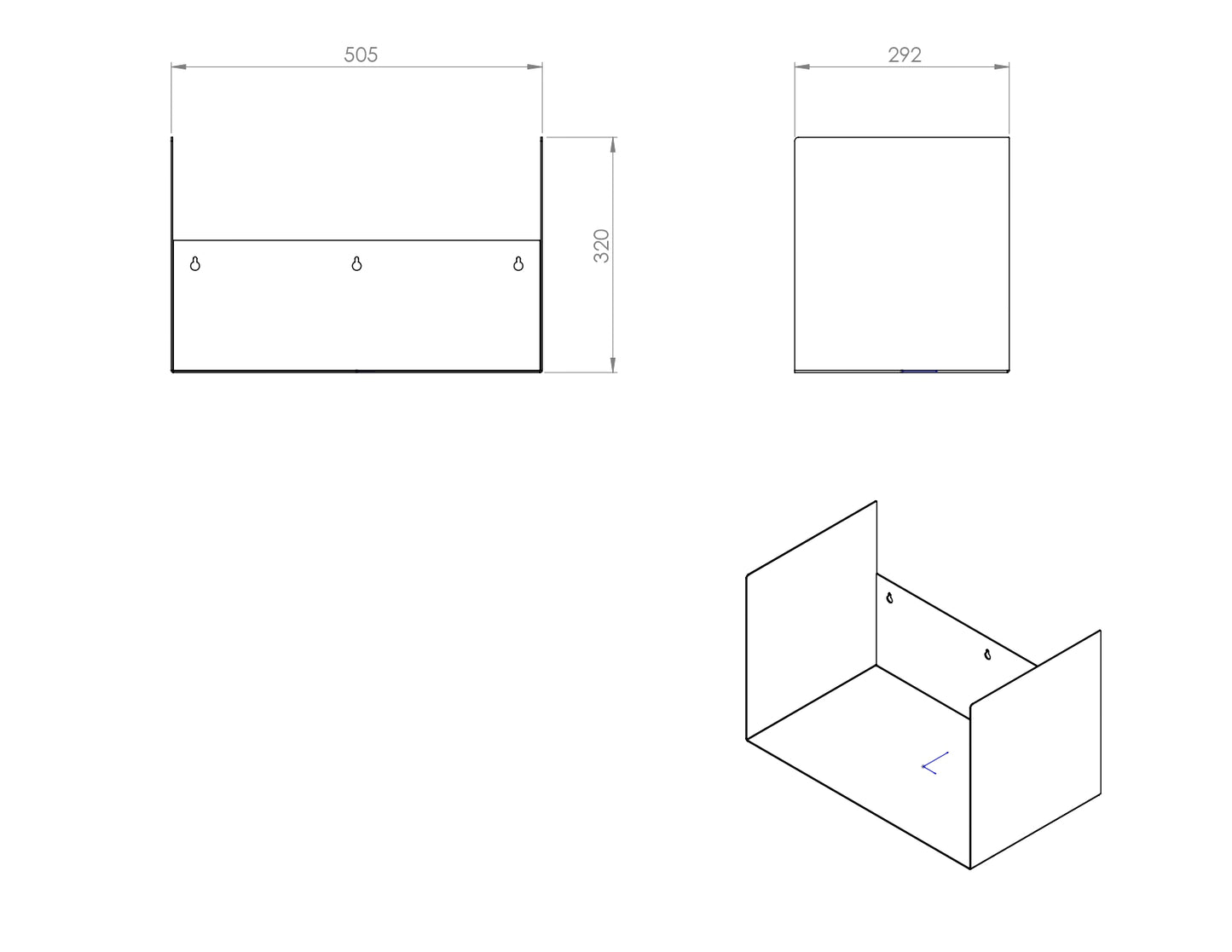 Gorillz Clark - Wandrek - Brand houtrek Wandrek Metaal - Brandhout - Archiefkast- Muur Houtopslag Haardhout - Wit