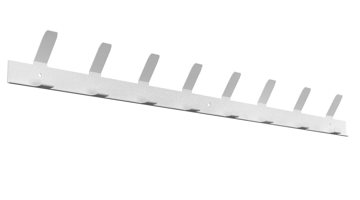 Gorillz Trim 75 Kapstok - 16 Haken (lengte) 75 cm - Metaal - Wit