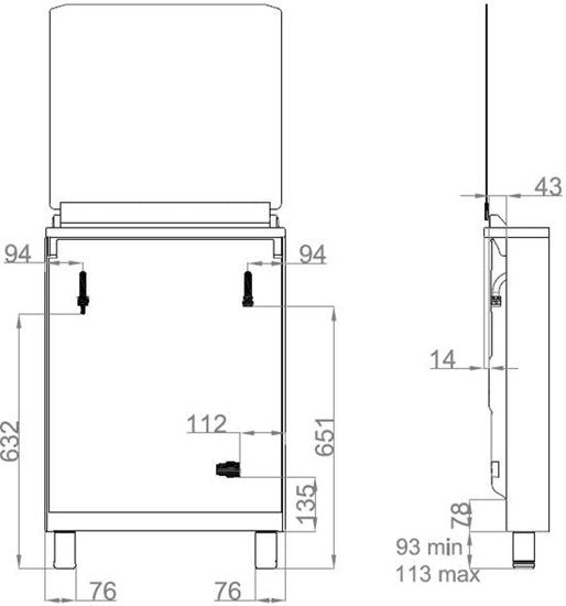 Wiggo WO-E605R(CX) Serie 5 - Gasfornuis - Créme Rvs