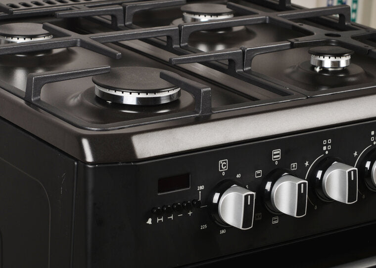 Wiggo WO-E609R(BB) Serie 9 - Gasfornuis - Zwart