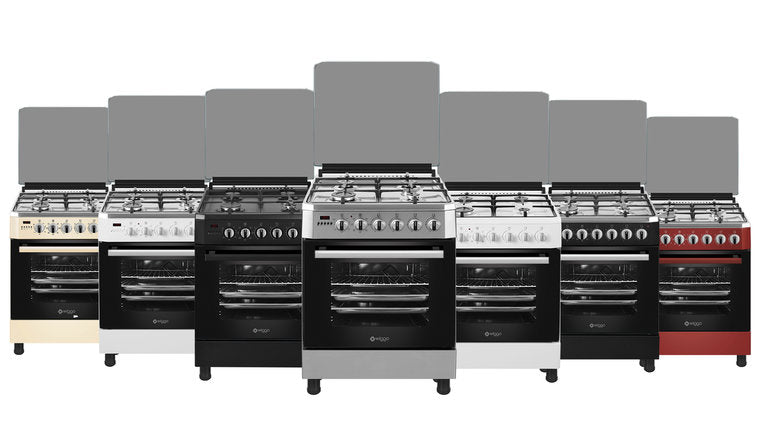 Wiggo WO-E609R(WX) Serie 9 - Gasfornuis - Wit Rvs