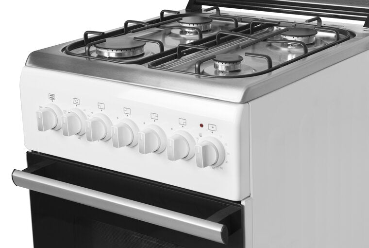 Wiggo WO-E505R(WX) Serie 5 - Gasfornuis - Wit Rvs