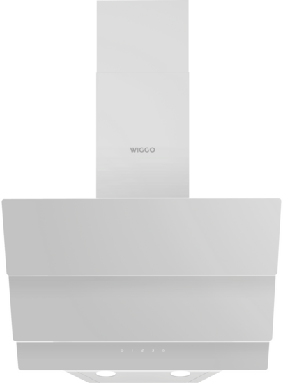 Wiggo WE-E533G(W) - Schuine Afzuigkap - 50cm - Wit Triple Glas