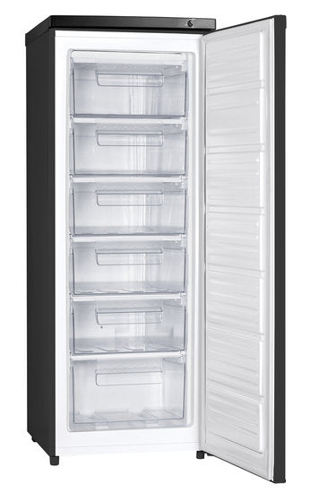 Wiggo WF-UR14S(BB) Vrijstaande Vriezer Zwart A+