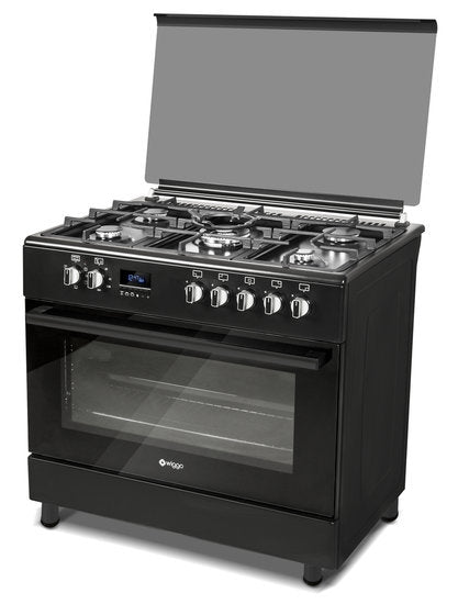 Wiggo WO-E907R(BB) Serie 7 - Gasfornuis - Zwart