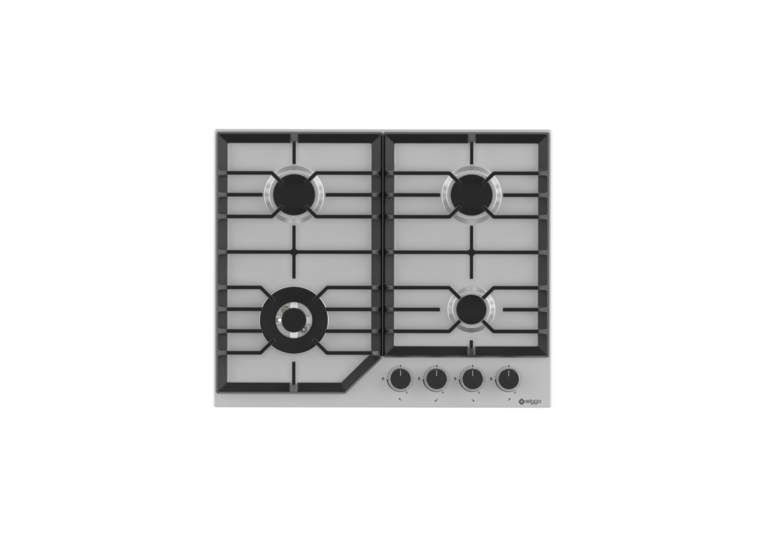 Wiggo WH-G634RL(X) - Inbouw gaskookplaat met Wok - 60cm - Rvs