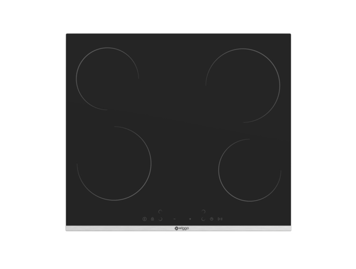 Wiggo WH-E614G(B) - Inbouw inductie kookplaat - 1 fase - 60cm - Zwart