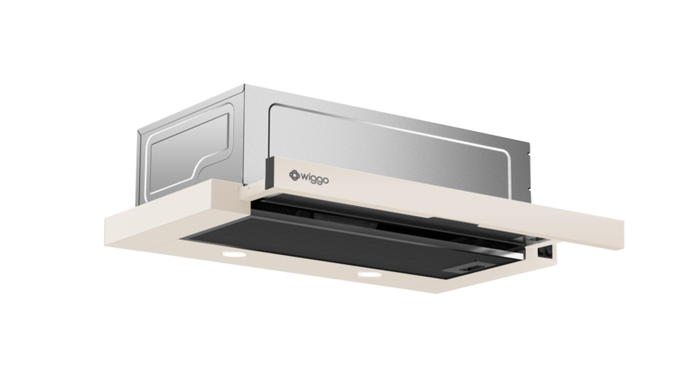 Wiggo WE-E632ER(C) Vlakscherm afzuigkap - Creme - 60 cm