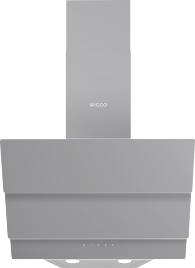 Wiggo WE-E533G(G) - Schuine Afzuigkap - 50cm - Grijs Triple Glas