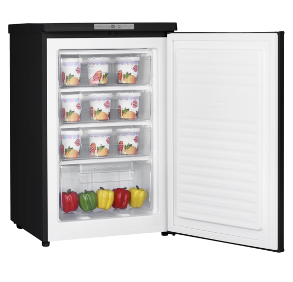 Wiggo WF-TT9E(BB) Vrijstaande Tafelmodel Vriezer Zwart