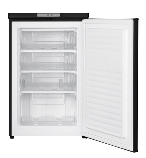 Wiggo WF-TT9E(BB) Vrijstaande Tafelmodel Vriezer Zwart