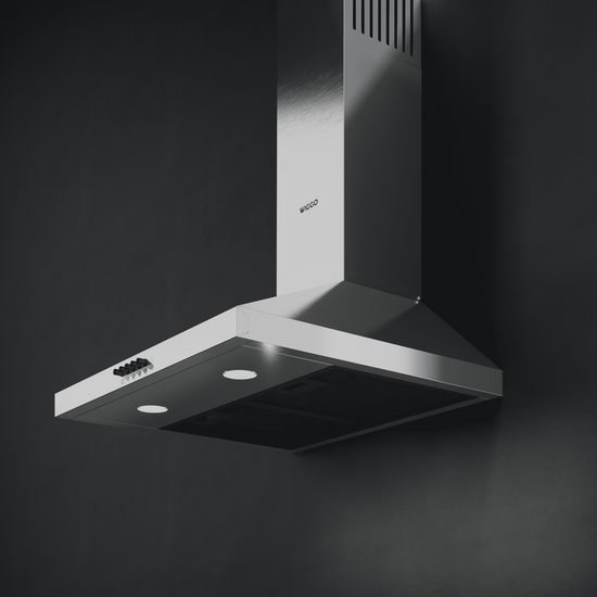 Wiggo WE-E543R(XB) - Wandschouw Afzuigkap - 50cm - Rvs