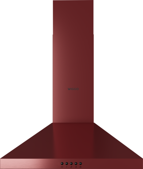 Wiggo WE-E543R(RB) - Wandschouw Afzuigkap - 50cm - Rood