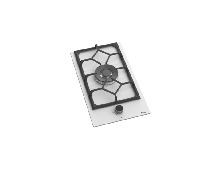 Wiggo WH-G331RD(W) - Inbouw gaskookplaat met Wok - 30cm - Wit