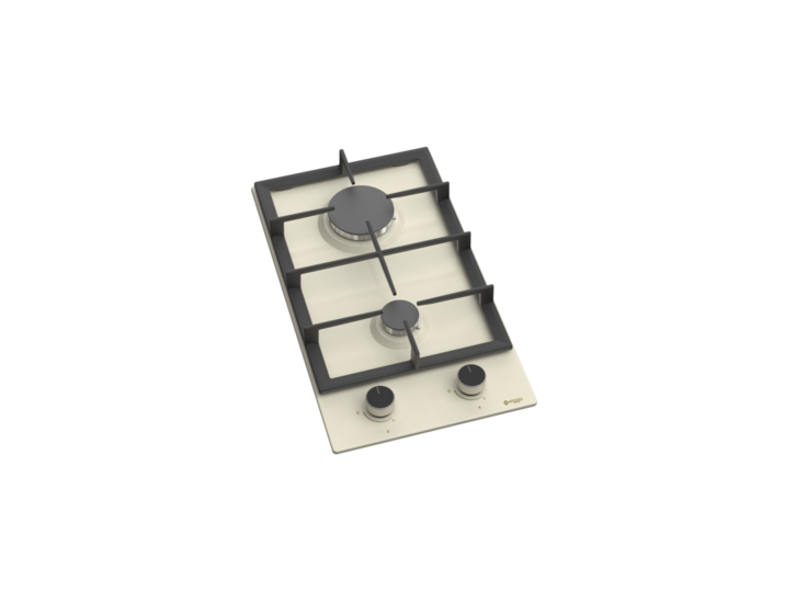 Wiggo WH-G332RD(C)- Inbouw gaskookplaat met Wok - 30cm - Creme