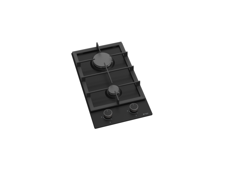 Wiggo WH-G332RD(B) - Inbouw gaskookplaat met Wok - 30cm - Zwart