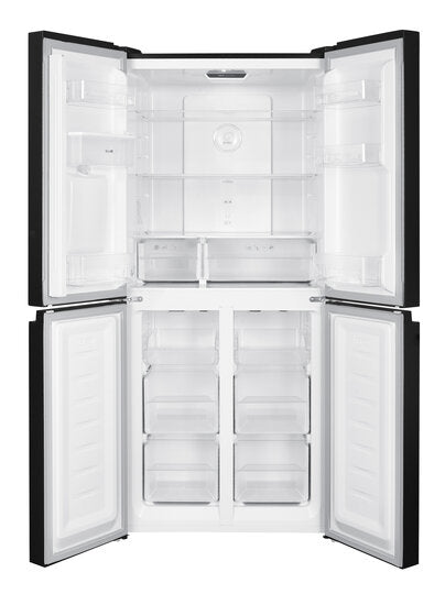 Wiggo WR-MD18(DX) - Amerikaanse Koelkast - No Frost - Water Dispenser - Met Display - Super Freeze - 419 Liter - Zwart
