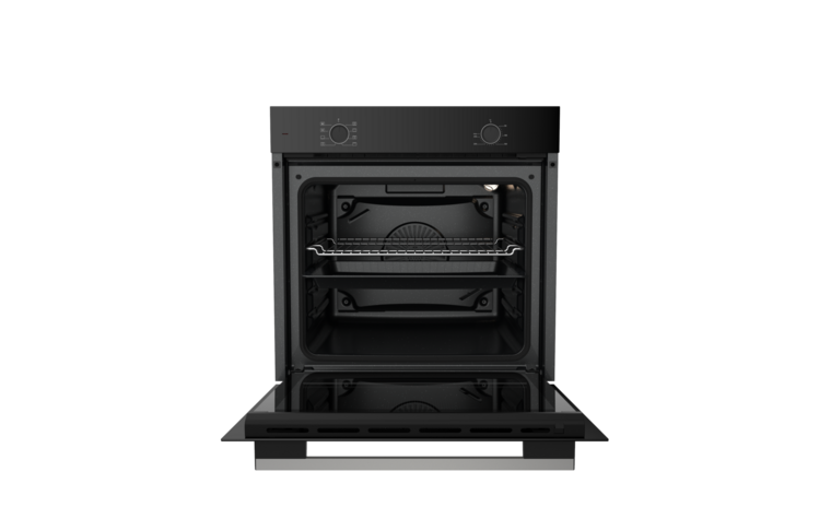 Wiggo WO-B608(B) - Inbouw heteluchtoven - Zwart