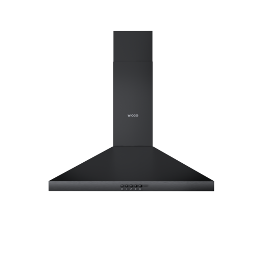 Wiggo WE-A630P(B) - Wandschouw Afzuigkap - 60cm - Zwart