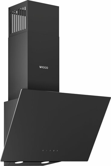 Wiggo WE-D531G(B) - Schuine Afzuigkap - 50cm - Zwart Glas