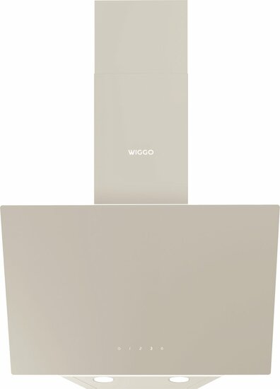 Wiggo WE-D531G(C) - Schuine Afzuigkap - 50cm - Creme Glas