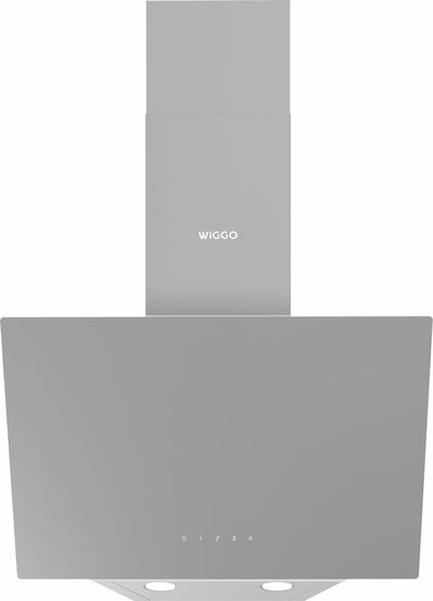 Wiggo WE-D531G(G) - Schuine Afzuigkap - 50cm - Grijs Glas