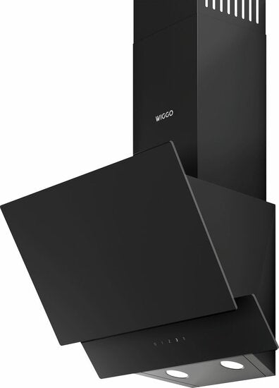 Wiggo WE-D532G(B) - Schuine Afzuigkap - 50cm - Zwart Dubbel Glas